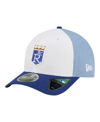 Men's White/Light Blue Kansas City Royals Player Replica 9FORTY M-Crown Adjustable Hat
