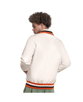 Men's White Baltimore Orioles The Captain Cooperstown Logo Full-Zip Varsity Jacket