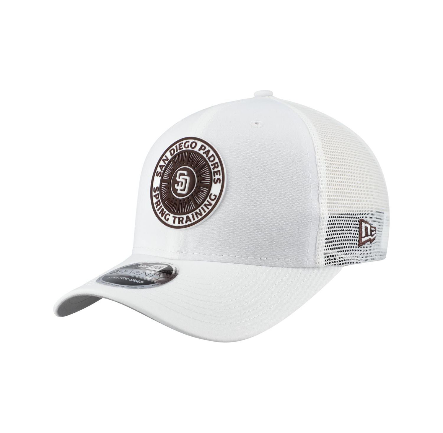 Men's White San Diego Padres 2026 Spring Training Fan Pack 9SEVENTY Adjustable Trucker Hat