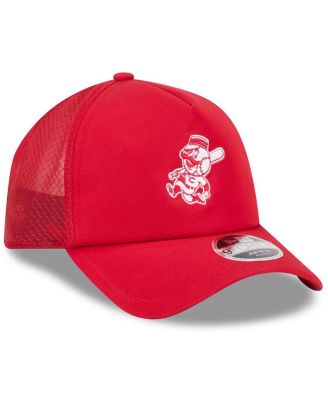 Men's Red Cincinnati Reds 2026 Batting Practice Alternate Apex 9FORTY Adjustable Hat