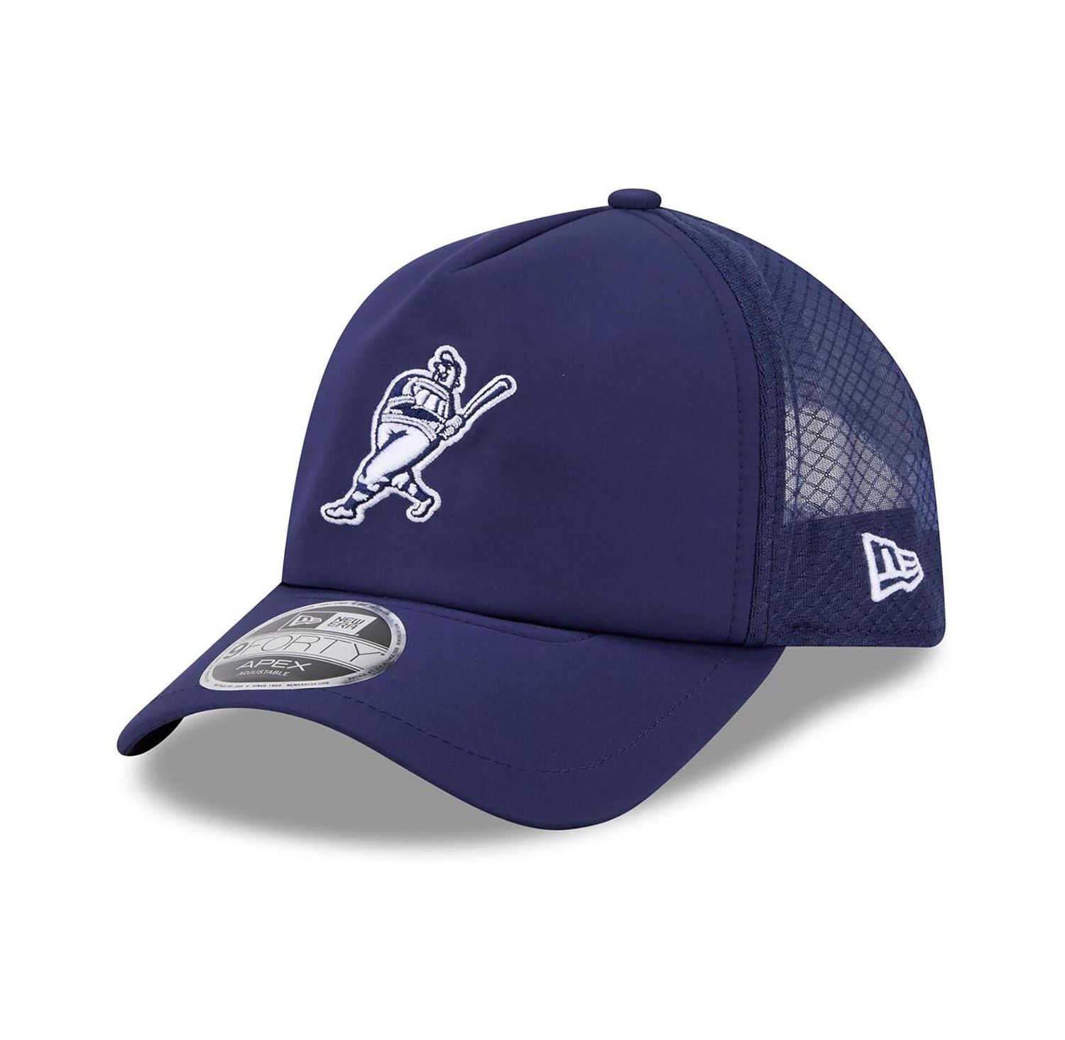 Men's Navy Milwaukee Brewers 2026 Batting Practice Alternate Apex 9FORTY Adjustable Hat