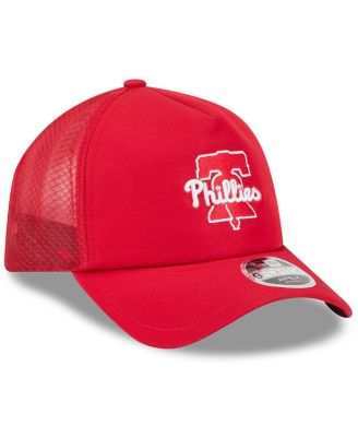 Men's Red Philadelphia Phillies 2026 Batting Practice Alternate Apex 9FORTY Adjustable Hat
