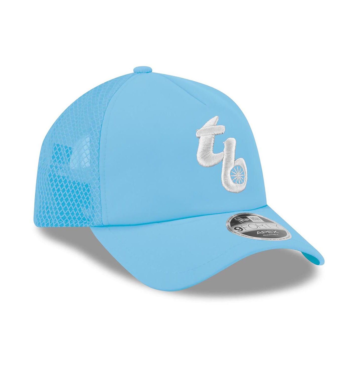 Мужская кепка New Era Light Blue Tampa Bay Rays 2026 Batting Practice Alternate Apex 9FORTY Adjustable Hat — фото 3
