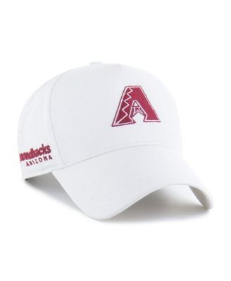 Men's White Arizona Diamondbacks Foundational Pinch Offside Adjustable Hat