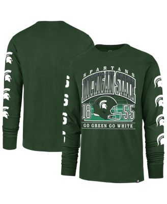 Men's Green Michigan State Spartans Go Big Long Sleeve T-Shirt