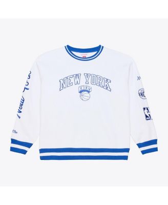 Men's White New York Knicks Arctic Fleece Sweatshirt