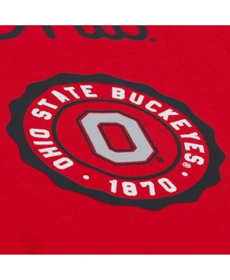 Men's Scarlet Ohio State Buckeyes Double Clutch Premium T-Shirt