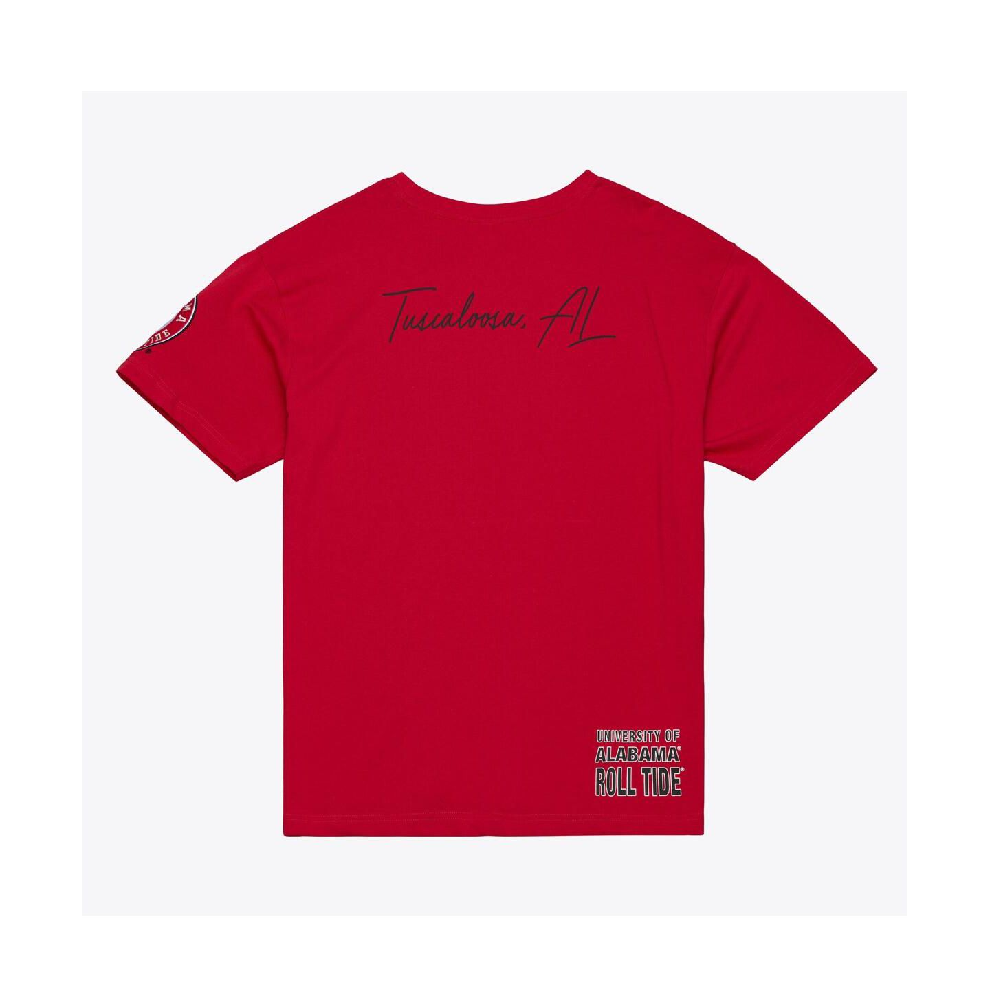 Мужская футболка Mitchell & Ness Crimson Alabama Crimson Tide Double Clutch Premium — фото 4