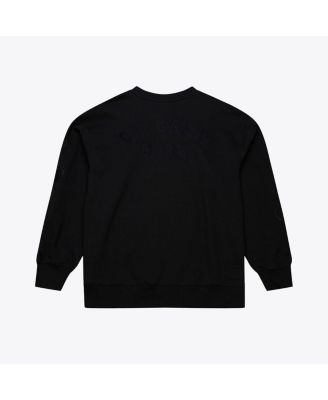 Men's Black Chicago Cubs Phantom Fleece Crewneck Sweatshirt