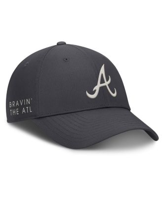 Men's Anthracite Atlanta Braves Club Dri-FIT Adjustable Hat