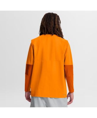 Men's Tennessee Orange Tennessee Volunteers Dugout Dri-FIT Quarter-Zip Long Sleeve Windshirt
