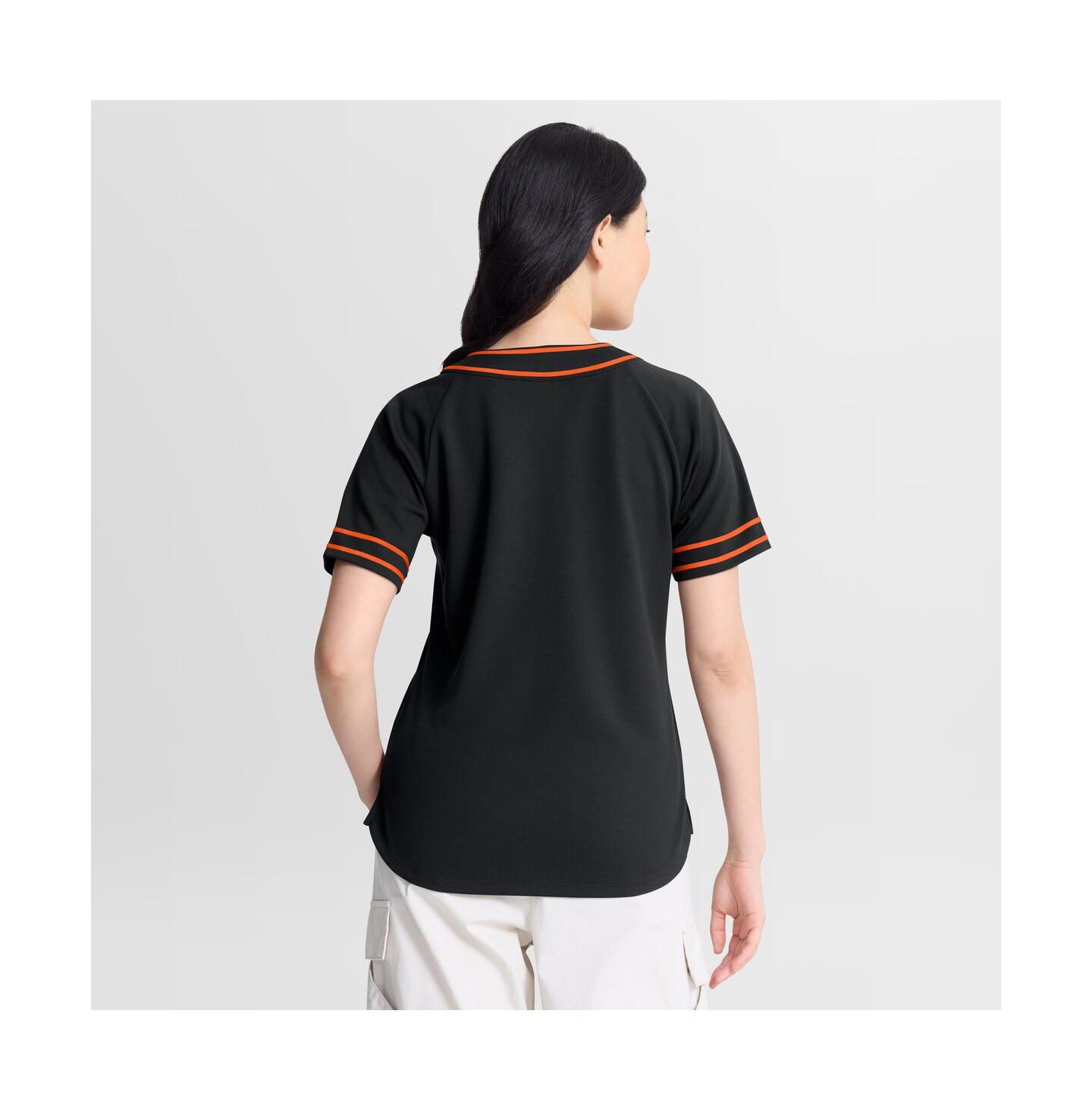 Женская футболка Fanatics Black Baltimore Orioles Diva Race Ahead Raglan V-Neck — фото 4