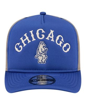 Men's Royal Chicago Cubs Vintage Arched Foam Front 9FIFTY A-Frame Adjustable Trucker Hat