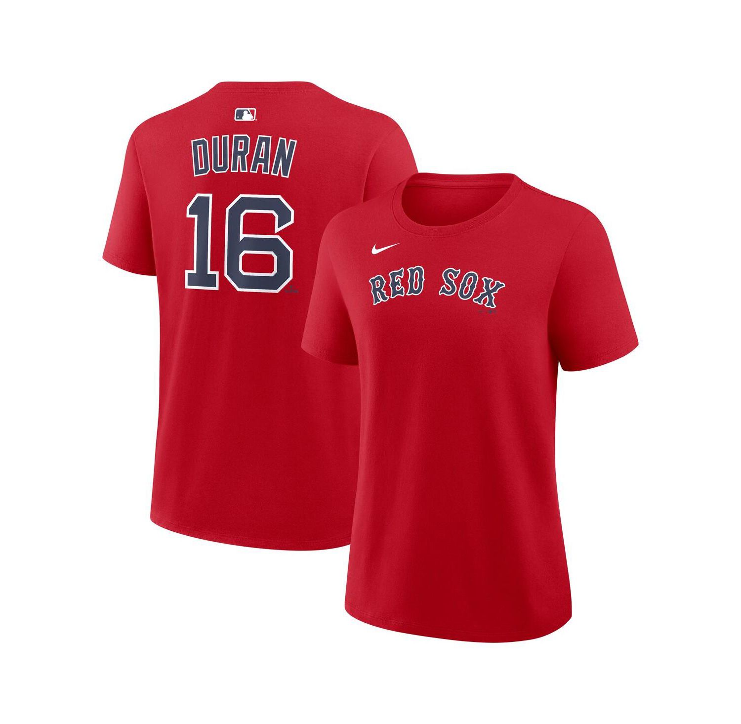 Women's Jarren Duran Red Boston Red Sox Name & Number T-Shirt