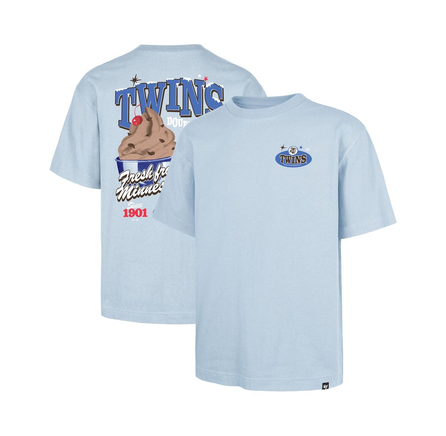Men's Light Blue Minnesota Twins Ice Cream Parlor Foundation T-Shirt