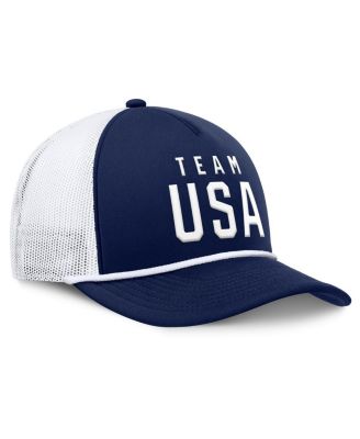 Men's&nbsp;Fanatics Navy Team USA Foam Front Adjustable Trucker Hat