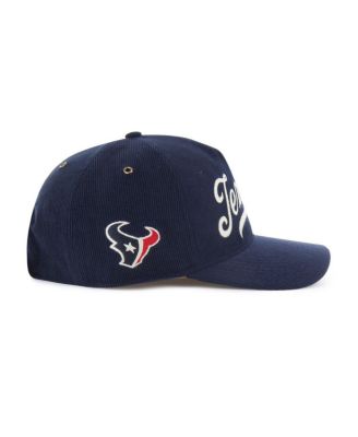 Men's Navy Houston Texans Golden Age Corduroy Hitch Adjustable Hat
