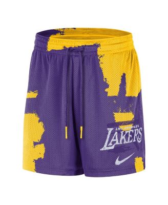 Men's Purple/Gold Los Angeles Lakers Courtside Club Dri-FIT Practice Shorts