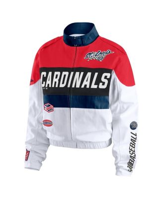 Women's Red/White St. Louis Cardinals Racing Full-Zip Jacket