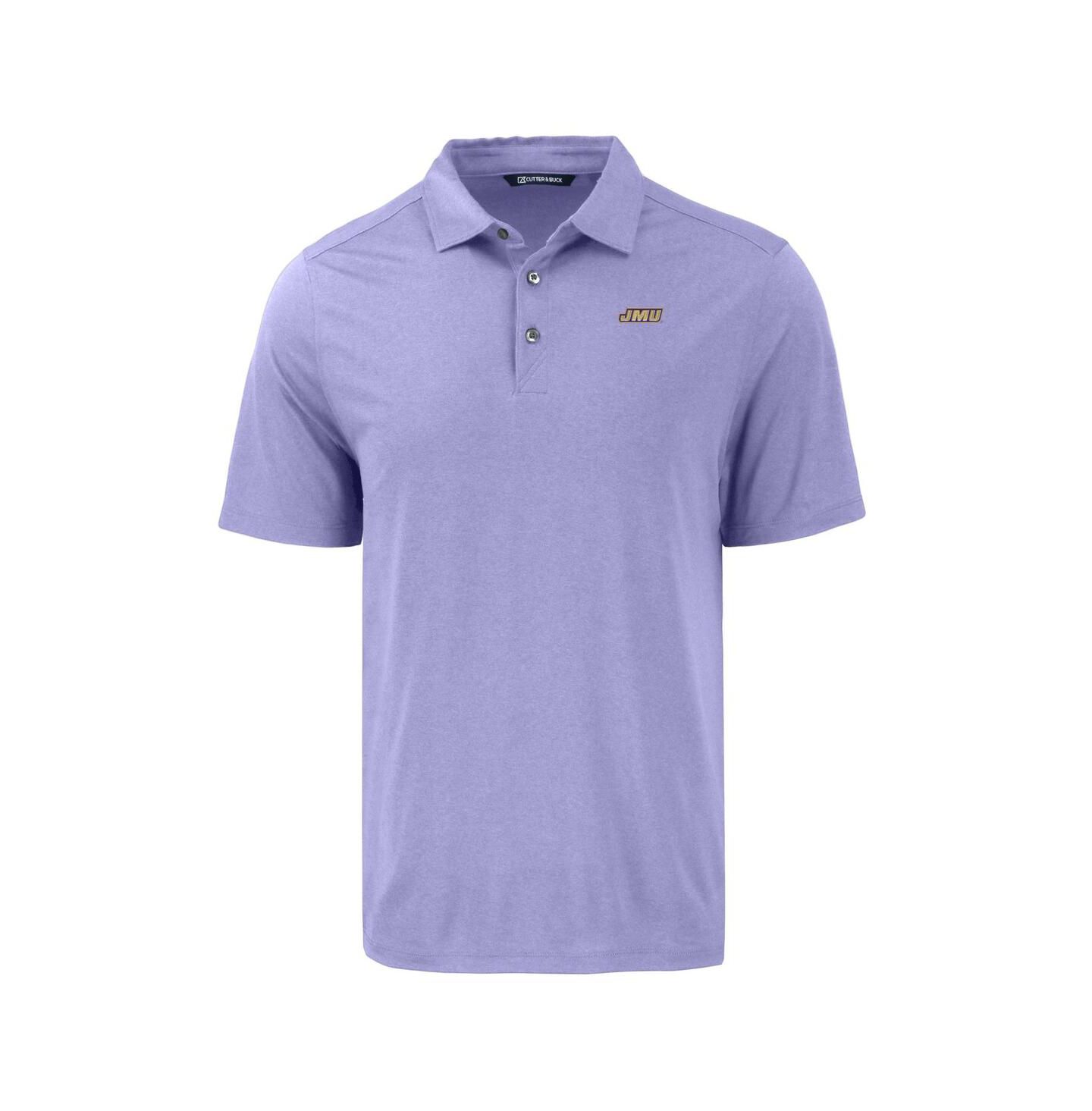 Мужское поло Cutter & Buck Purple James Madison Dukes Coastline Epic Comfort Polo Shirt — фото 3