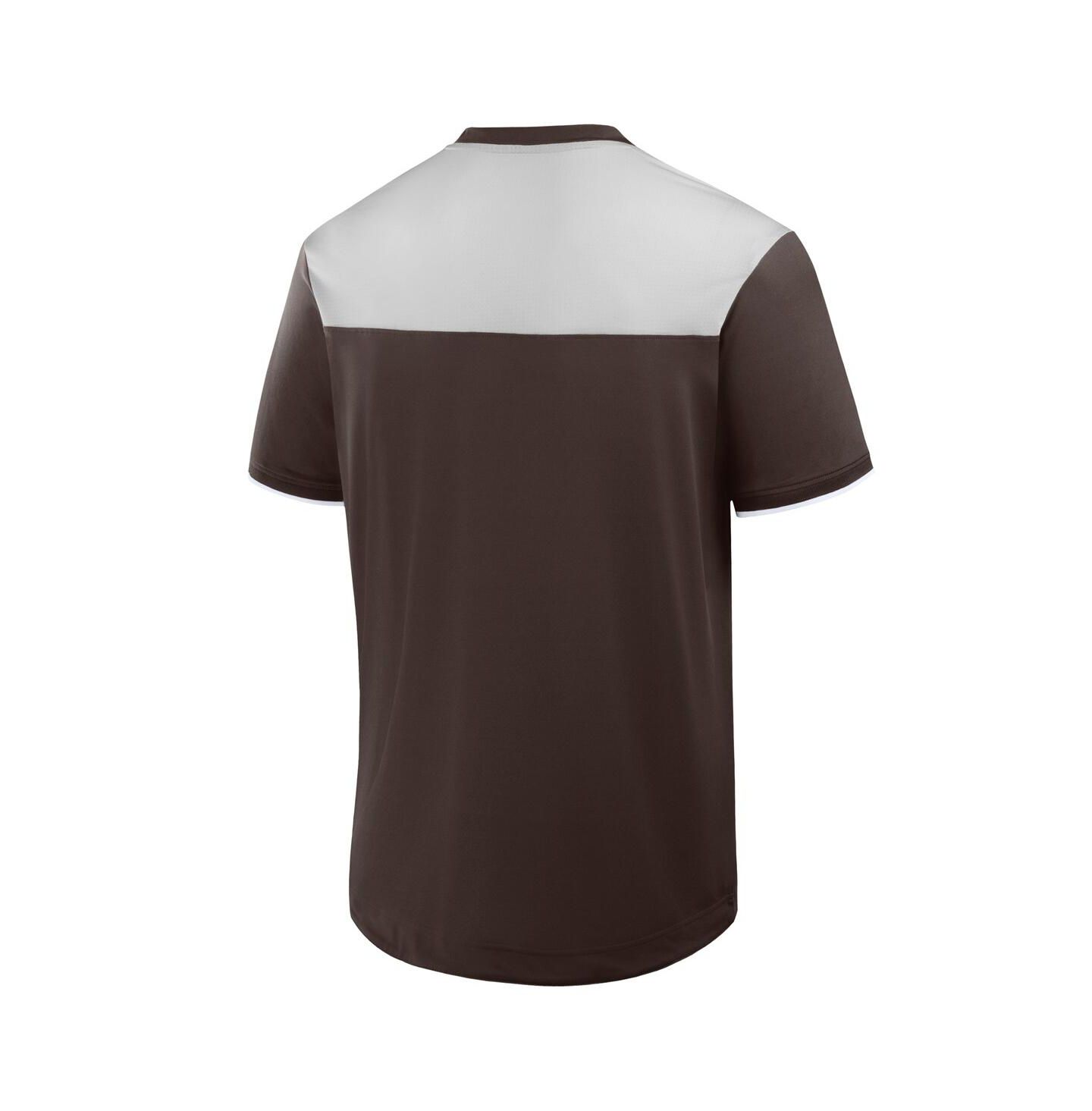 Мужская футболка Fanatics Brown San Diego Padres Walk Off V-Neck — фото 2