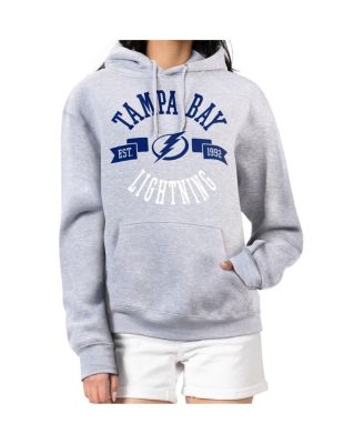 Women's Heather Gray Tampa Bay Lightning City Graphic Fleece Pullover Hoodie