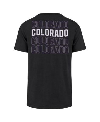 Men's Black Colorado Rockies Hang Back Franklin T-Shirt