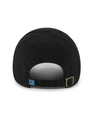 Men's Black San Jose Sharks Logo Clean Up Adjustable Hat