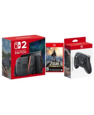 Switch 2 Console with Zelda Breath of the Wild and Pro Controller Bundle