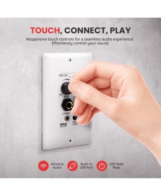 Bluetooth In-Wall Receiver with Speaker Control and USB Charging PWA15BT