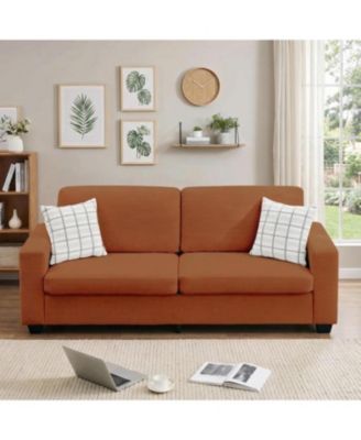 84" Oversized Corduroy Loveseat, Modern Deep Seat 2-Seater Sofa with Wide Arms for Living Room