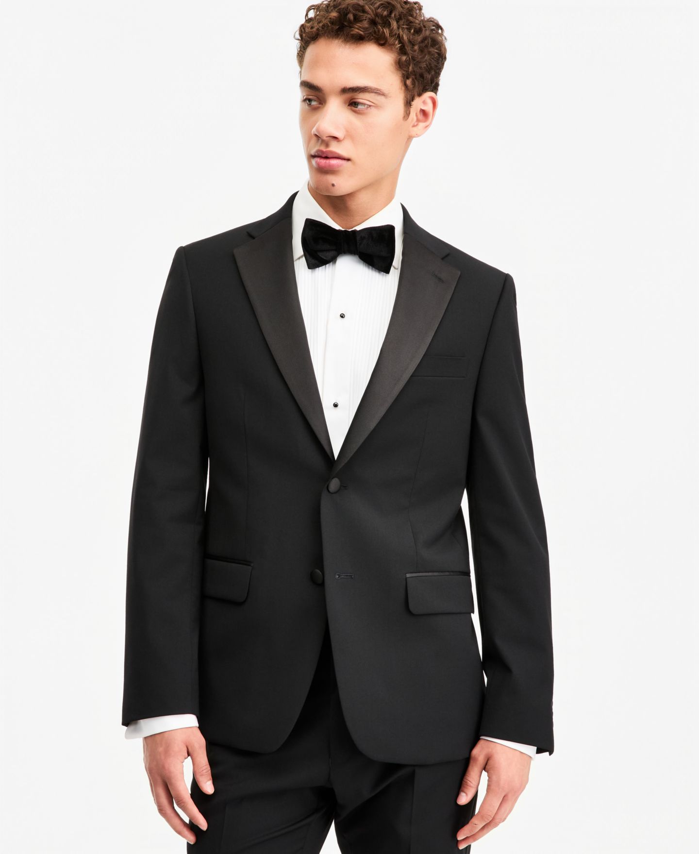 Мужской пиджак Tommy Hilfiger Modern-Fit Flex Stretch Tuxedo, цвет: Чёрный — фото 1