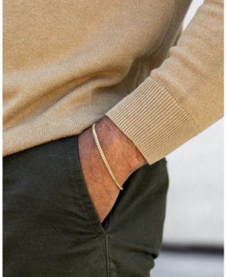 Men's Curb Chain - 3mm Gold Plated Bracelet