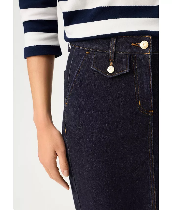 Women's Dark Denim Skirt - thumbnail 4