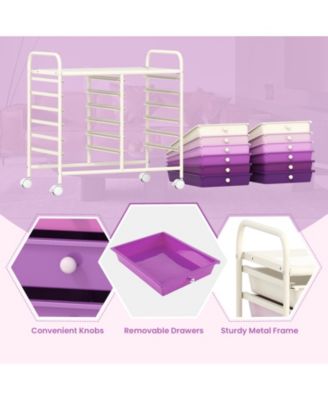 12 Drawers Rolling Storage Cart for Home and Office