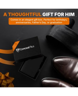 Men's Card Blocr Pop Up Wallet for Men - Slim Metal RFID Blocking Card Holder (4-6 Cards Ejector) - Minimalist Wallet with Internal Cash + ID