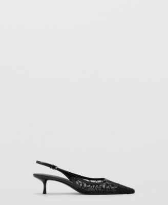 Women's Sequins Embroidered Kitten-Heel Shoes