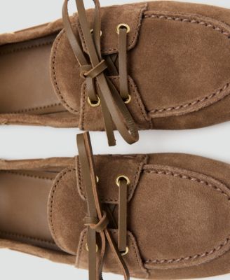Women's Bow Suede Moccasins