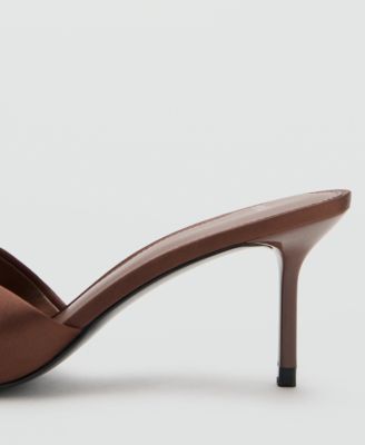 Women's Satin-Finish Bow Sandals