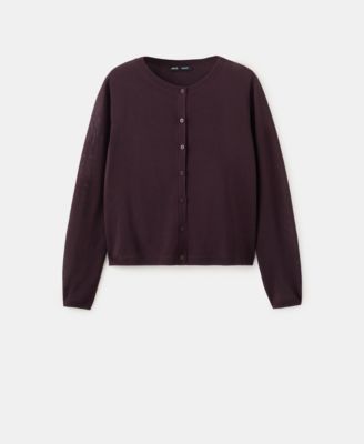 Women's Fine-Knit Straight-Fit Cardigan