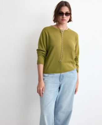 Women's Long-Sleeve Knitted Sweater