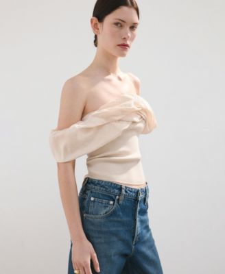 Women's Strapless Knitted Top