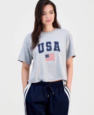 Juniors' USA 76 Cotton Short-Sleeve T-Shirt