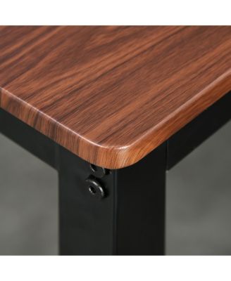 Wooden Kitchen Table and Chair Furniture with Storage Rack and Sitting Bench