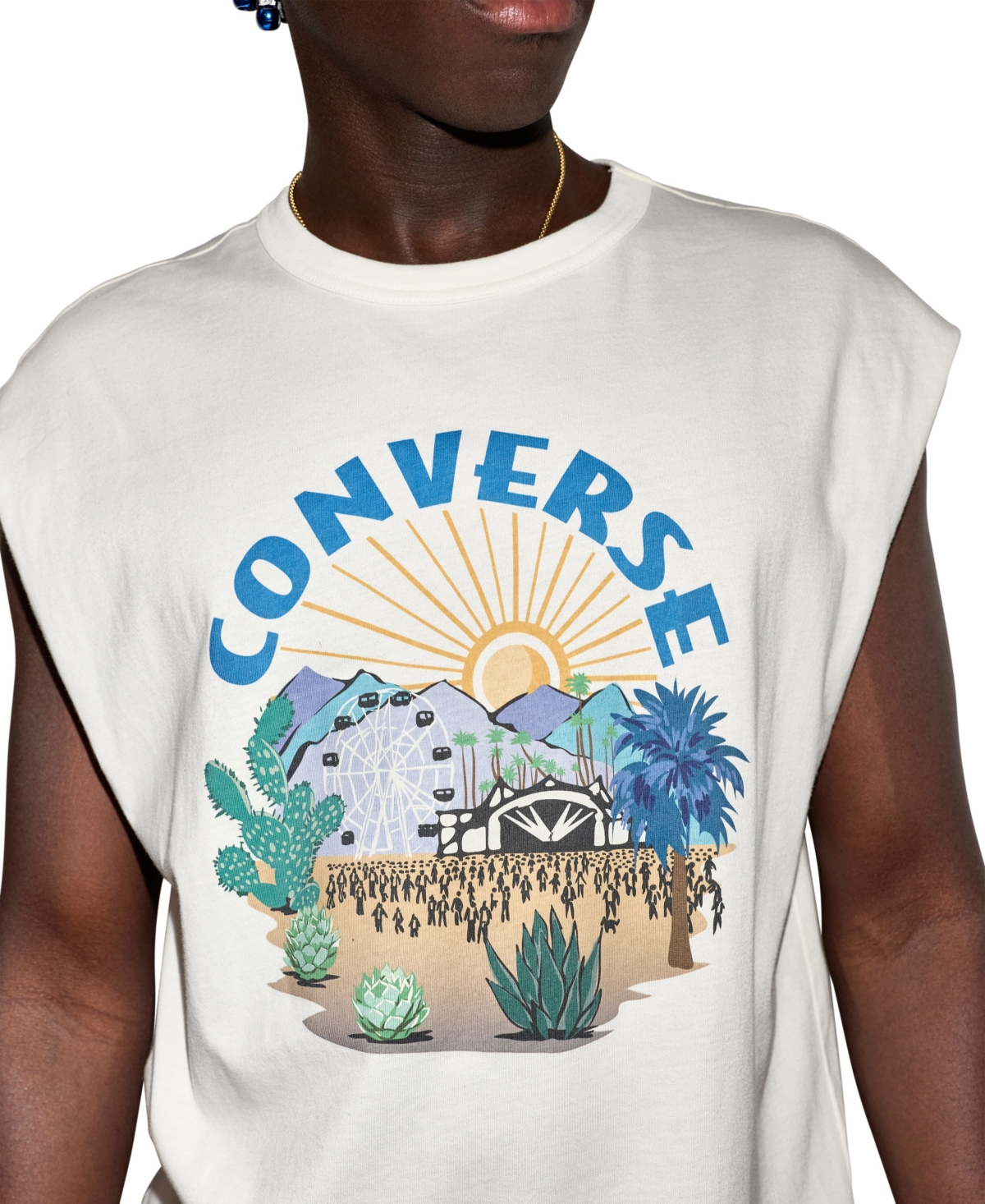 Converse Men's Regular-Fit Sleeveless Crewneck Tank
