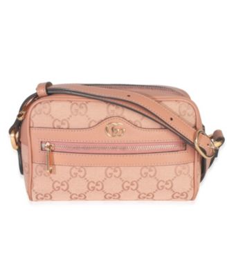 Pre-Owned Gucci Pink GG Canvas Mini Ophidia Shoulder Bag