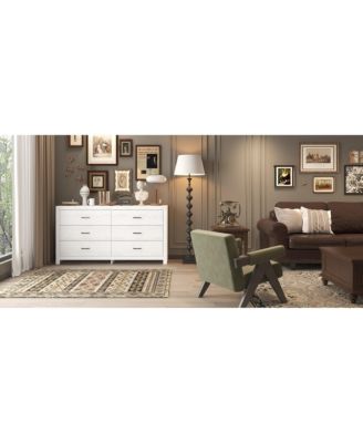 6-Drawer Finish Dresser Chest of Drawers Cabinet