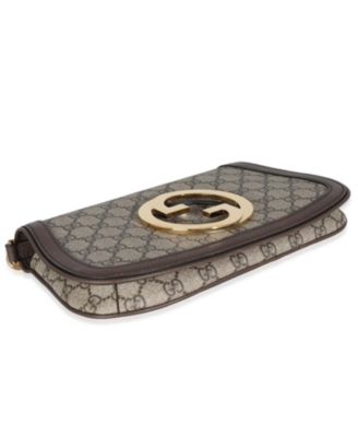 Beige GG Supreme Canvas Blondie Shoulder Bag