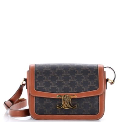 Medium Triomphe Shoulder Bag Triomphe Coated Canvas