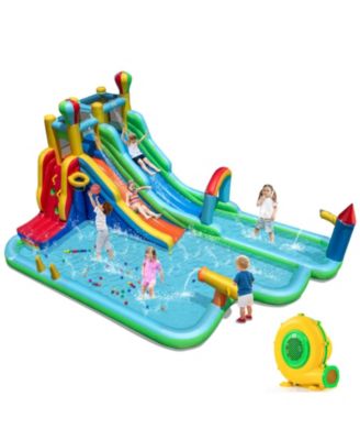 Giant Inflatable Water Slide Park Bounce House with 950W Blower Included